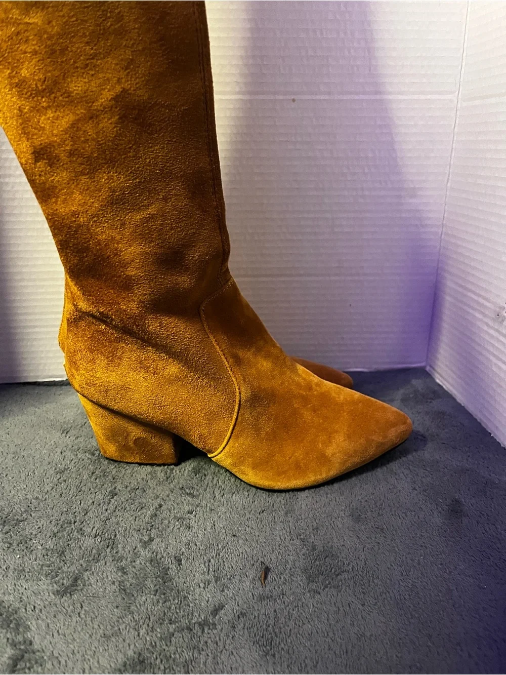Women’s Over-The-Knee Suede Boots - Brown